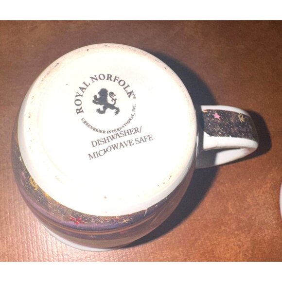 Royal Norfolk Ceramic Mug With Colorful Santa Sleigh Design Dishwasher & Microwa - Picture 4 of 6